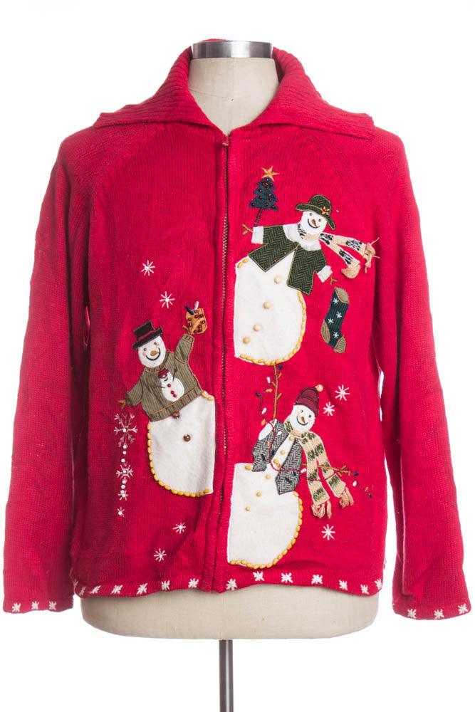 Red Ugly Christmas Cardigan 33741