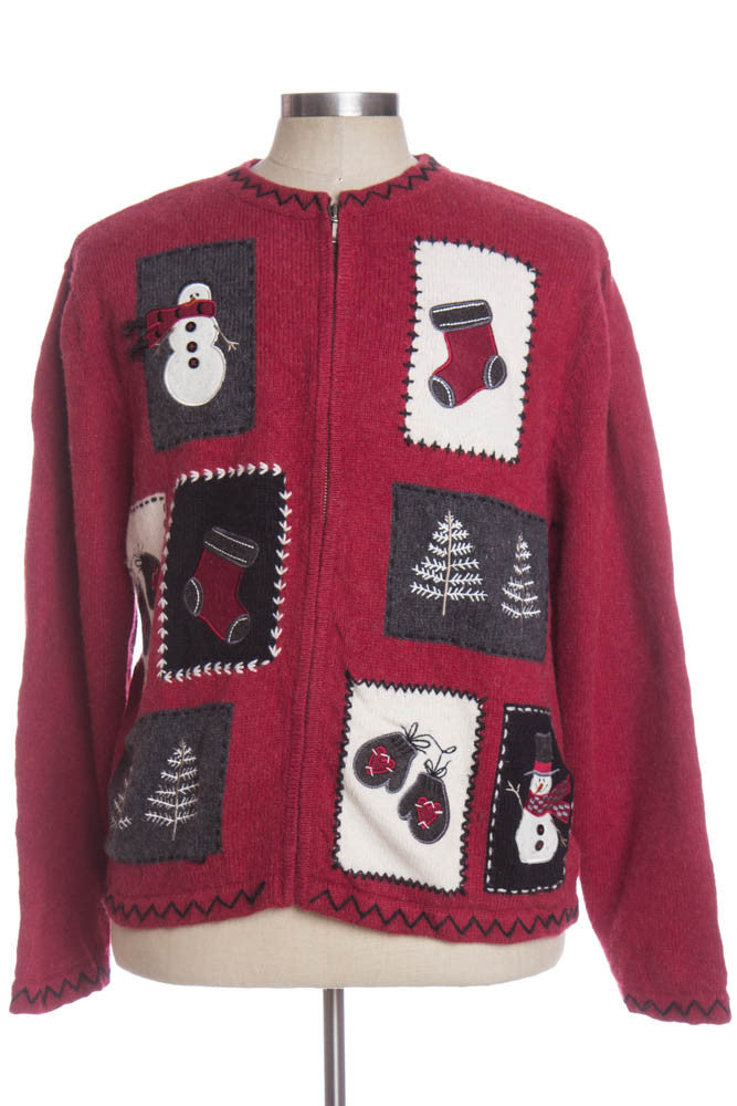 Red Ugly Christmas Cardigan 33760