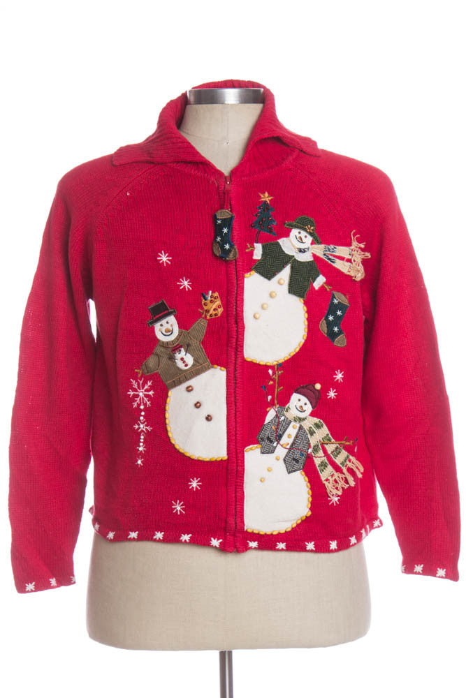 Red Ugly Christmas Cardigan 33774