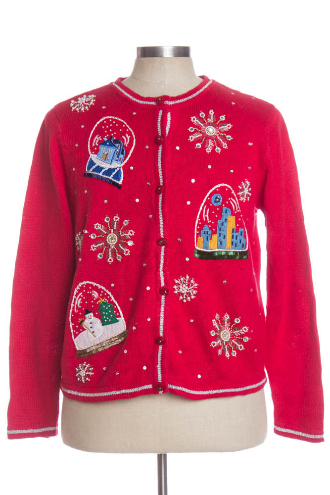 Red Ugly Christmas Cardigan 33779