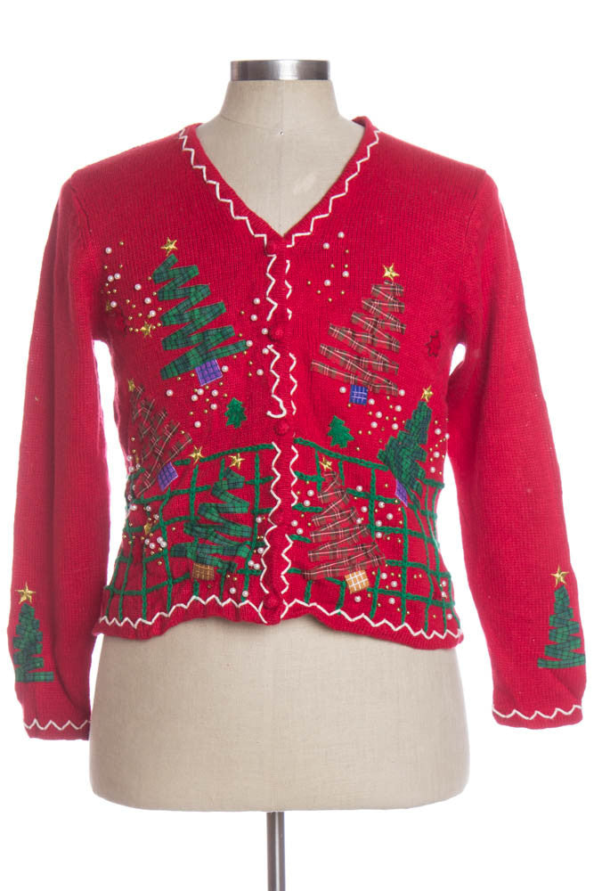 Red Ugly Christmas Cardigan 33824