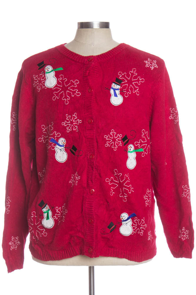 Red Ugly Christmas Cardigan 33833