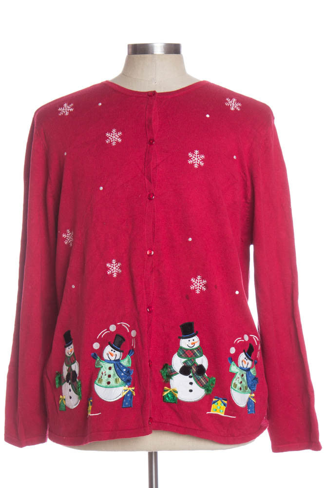 Red Ugly Christmas Cardigan 33854