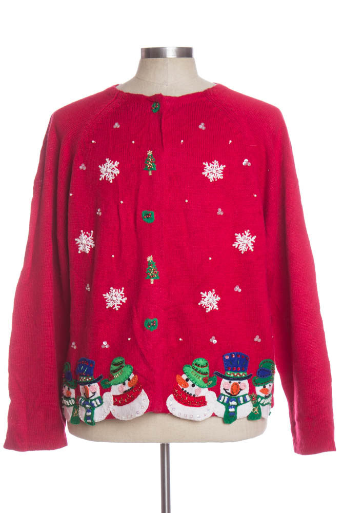 Red Ugly Christmas Cardigan 33856