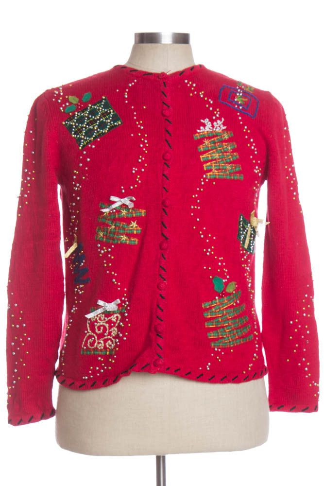 Red Ugly Christmas Cardigan 33911