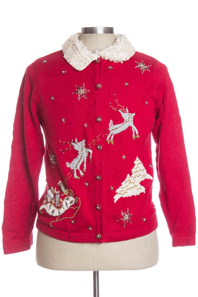 Red Ugly Christmas Cardigan 33918