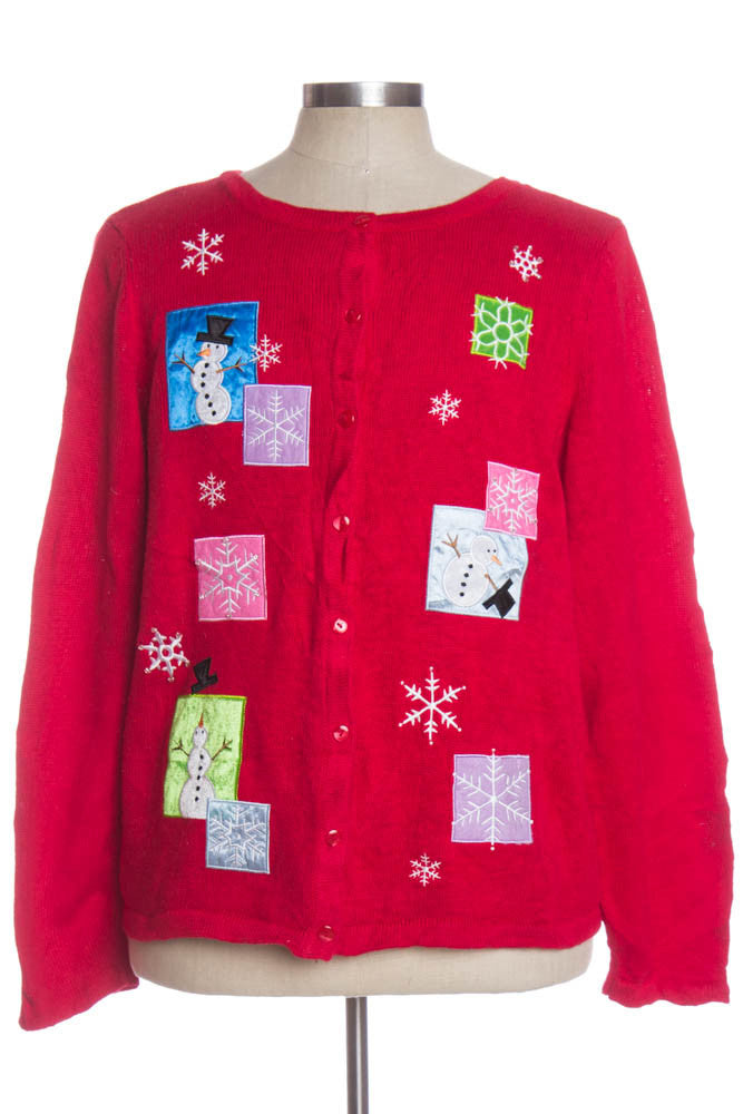 Red Ugly Christmas Cardigan 33925