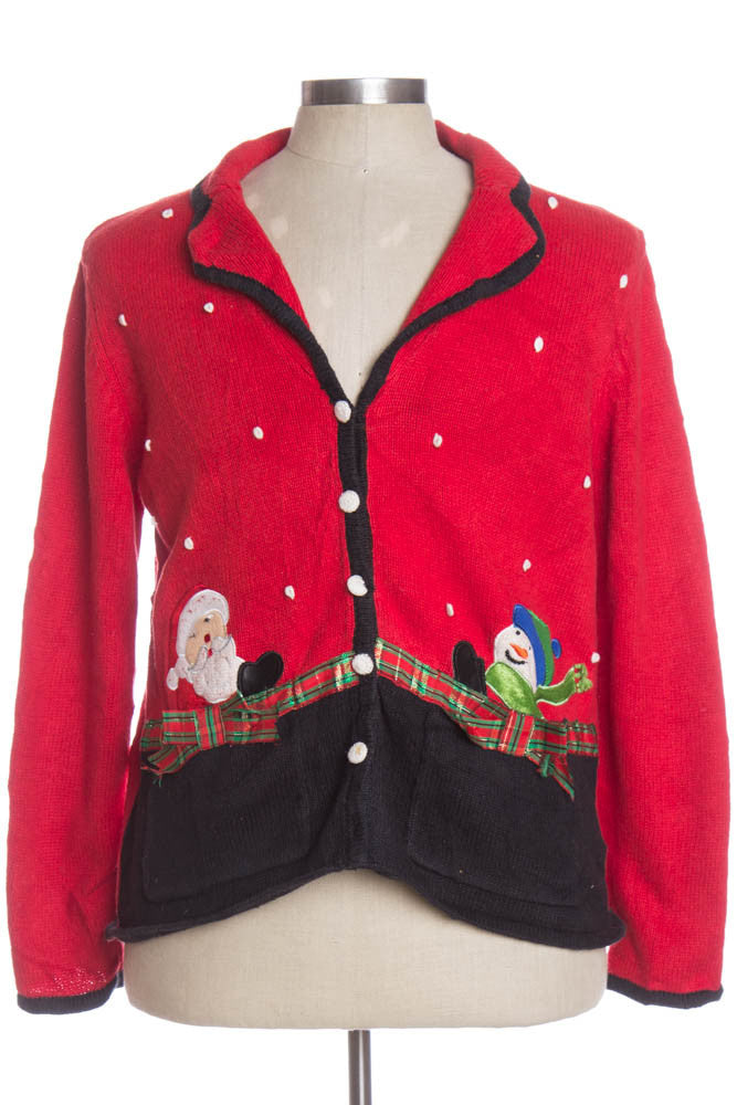 Red Ugly Christmas Cardigan 33944