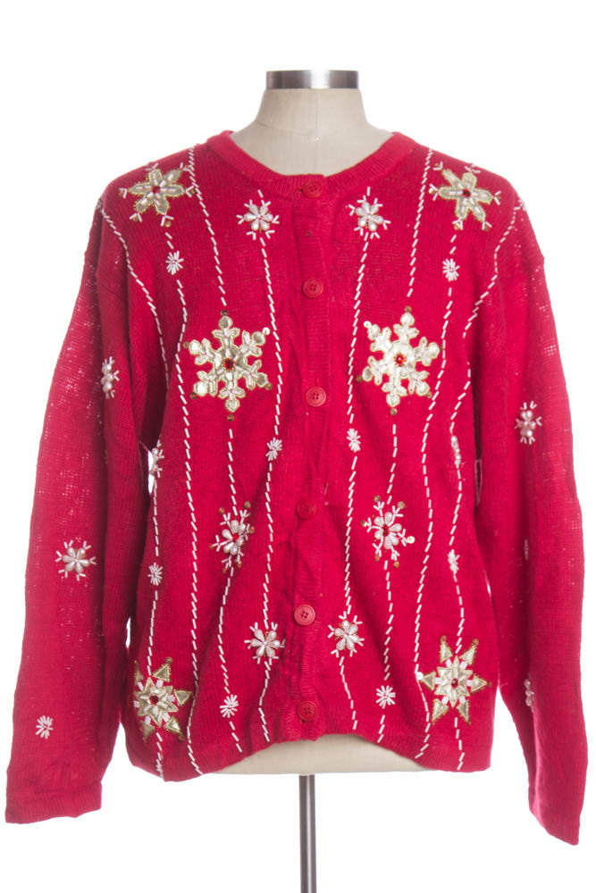 Red Ugly Christmas Cardigan 33966