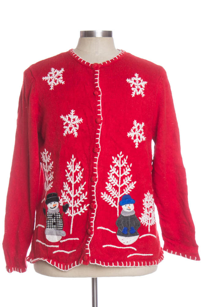 Red Ugly Christmas Cardigan 34058
