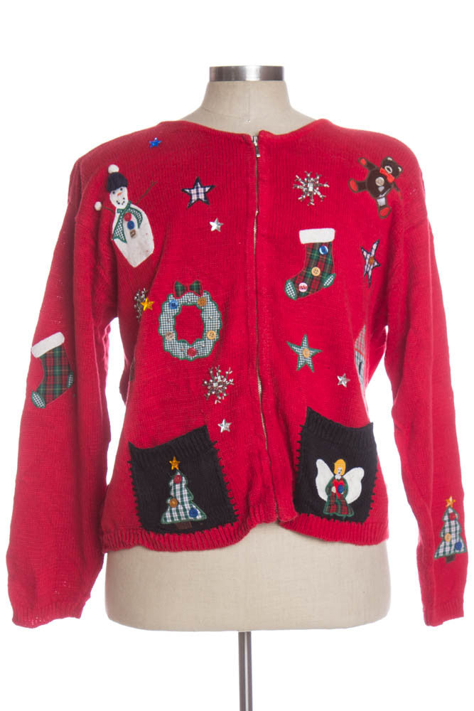 Red Ugly Christmas Cardigan 34230