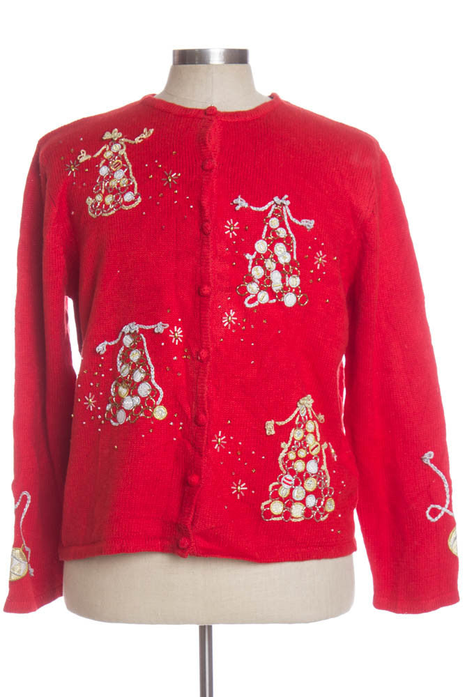 Red Ugly Christmas Cardigan 34234