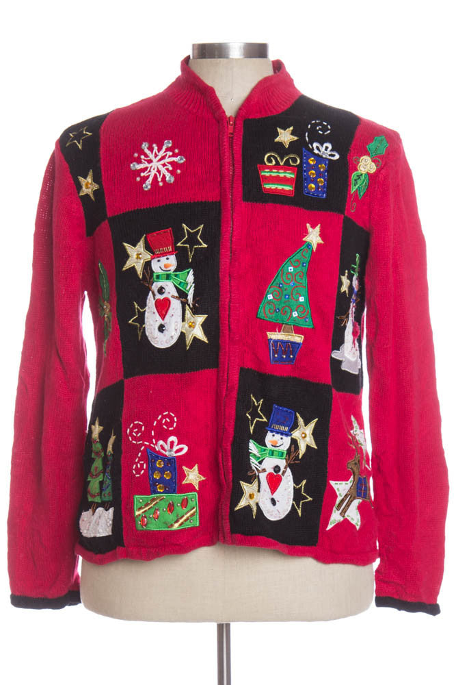 Red Ugly Christmas Cardigan 34252