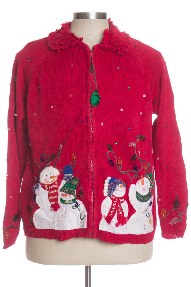 Red Ugly Christmas Cardigan 34255