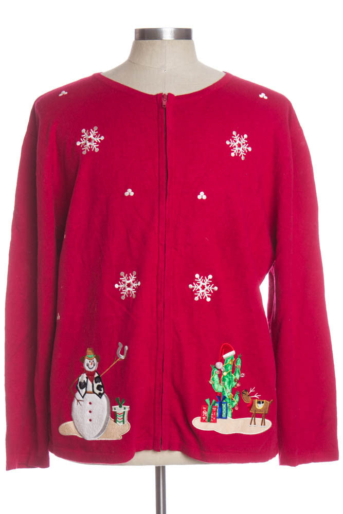 Red Ugly Christmas Cardigan 34288