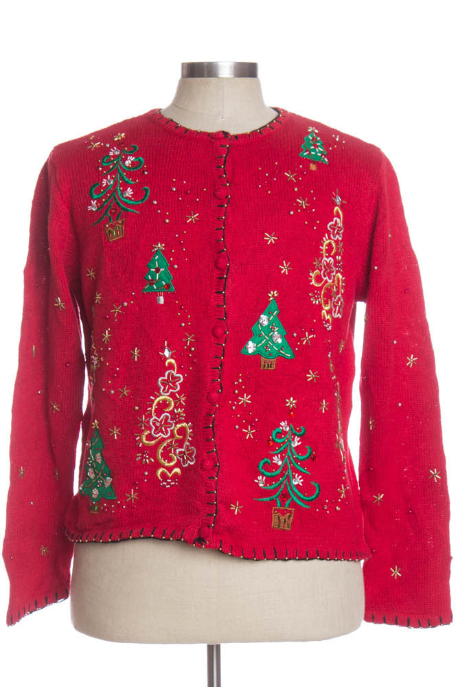 Red Ugly Christmas Cardigan 34316