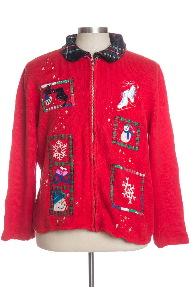 Red Ugly Christmas Cardigan 34330