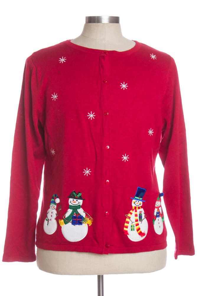 Red Ugly Christmas Cardigan 34379