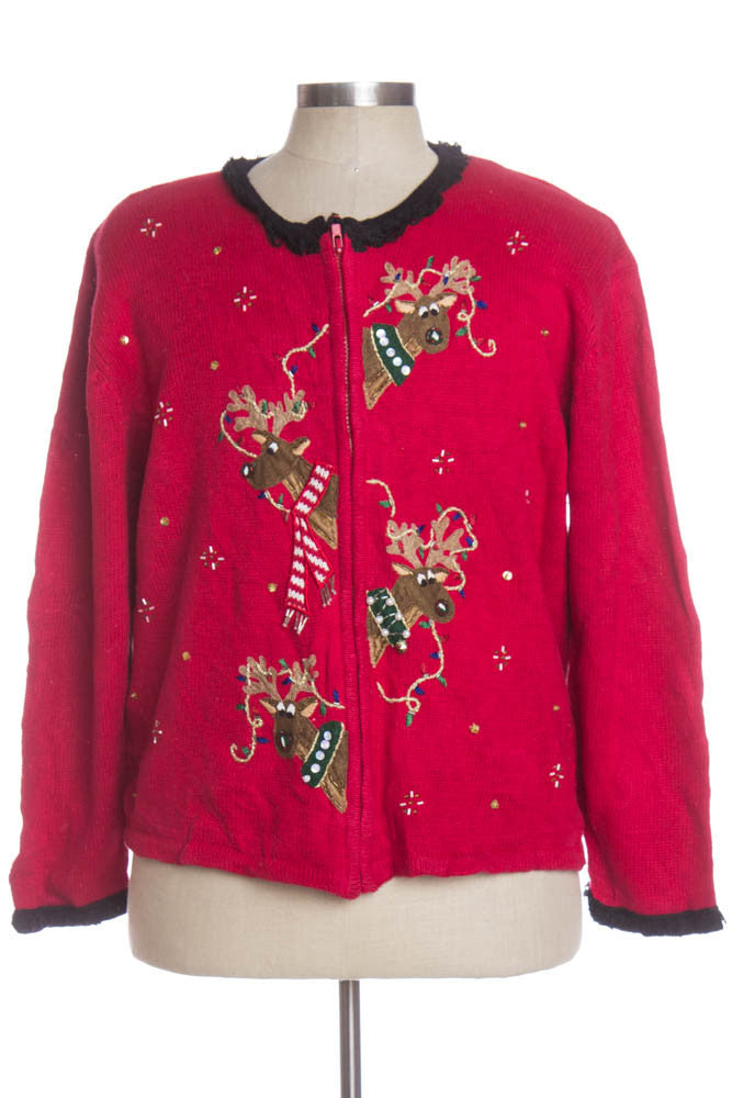 Red Ugly Christmas Cardigan 34383