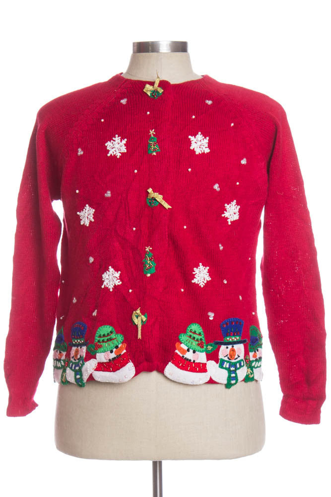 Red Ugly Christmas Cardigan 34399