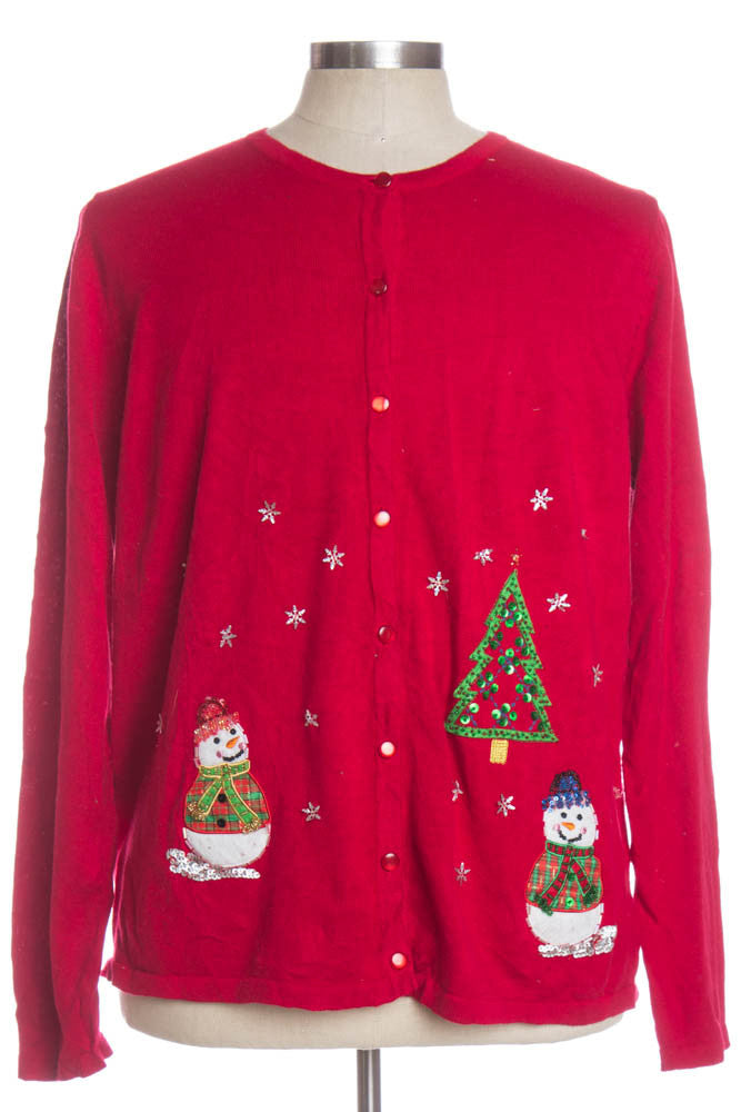 Red Ugly Christmas Cardigan 34458
