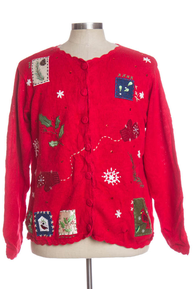 Red Ugly Christmas Cardigan 34597