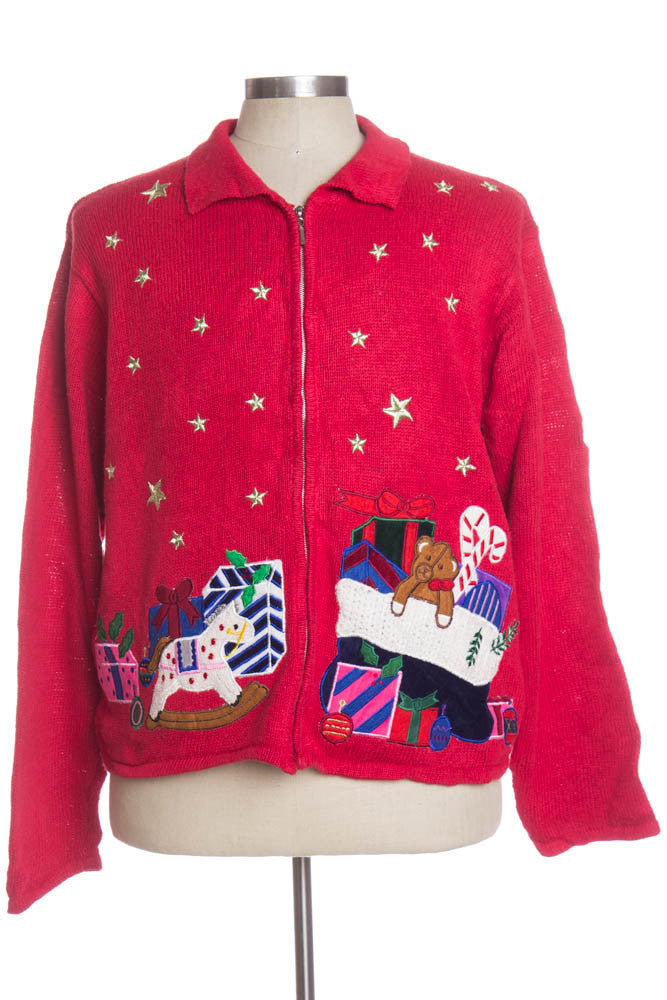 Red Ugly Christmas Cardigan 34659