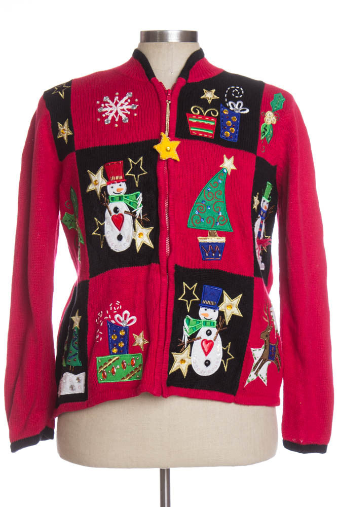 Red Ugly Christmas Cardigan 34672