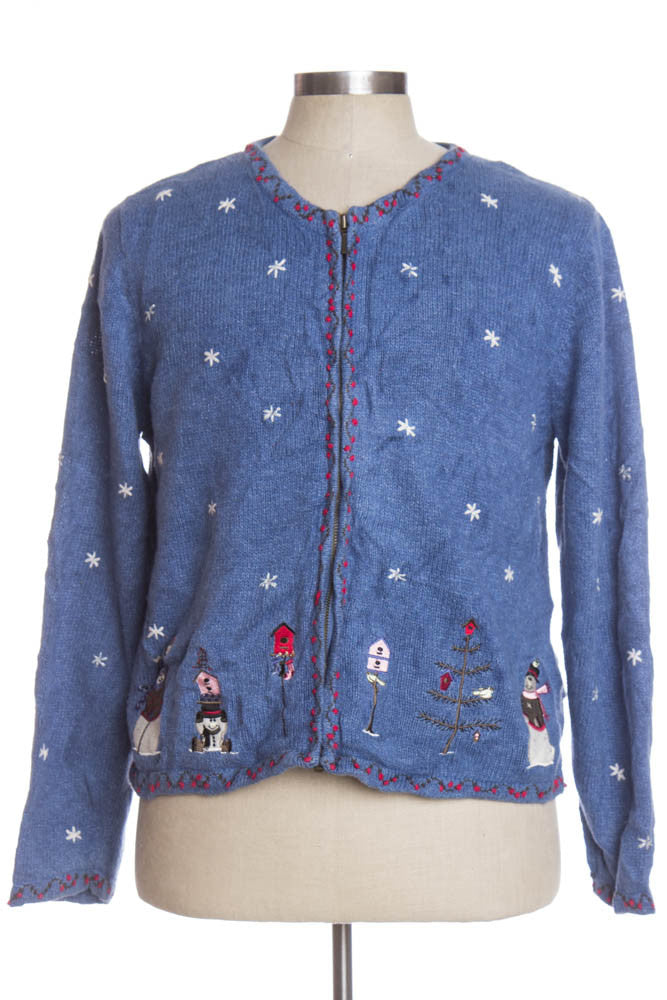 Blue Ugly Christmas Cardigan 34701