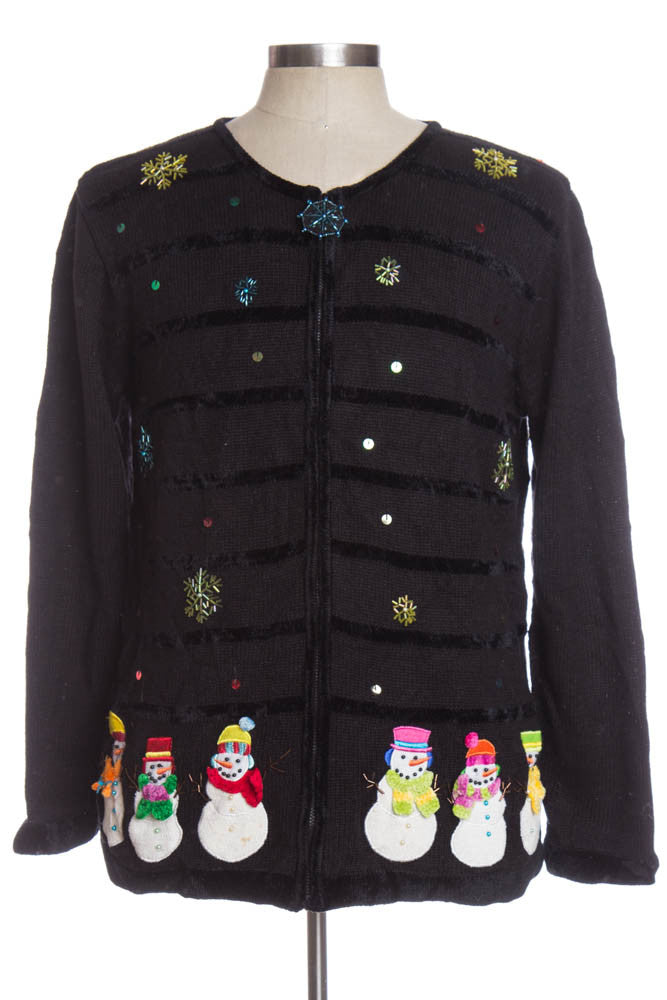 Black Ugly Christmas Cardigan 34704