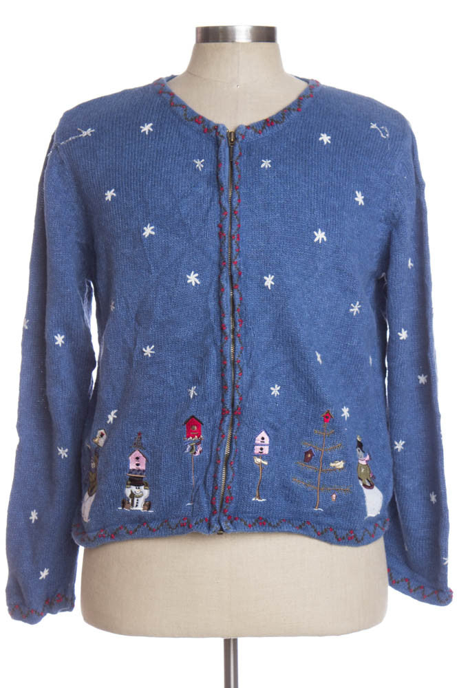 Blue Ugly Christmas Cardigan 34762