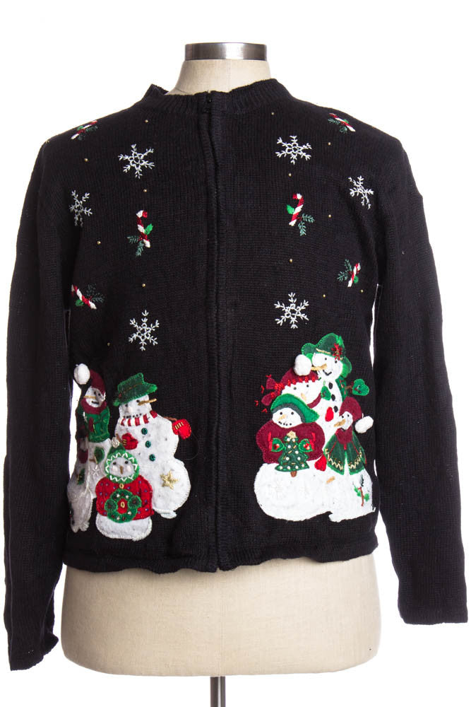 Black Ugly Christmas Cardigan 34805