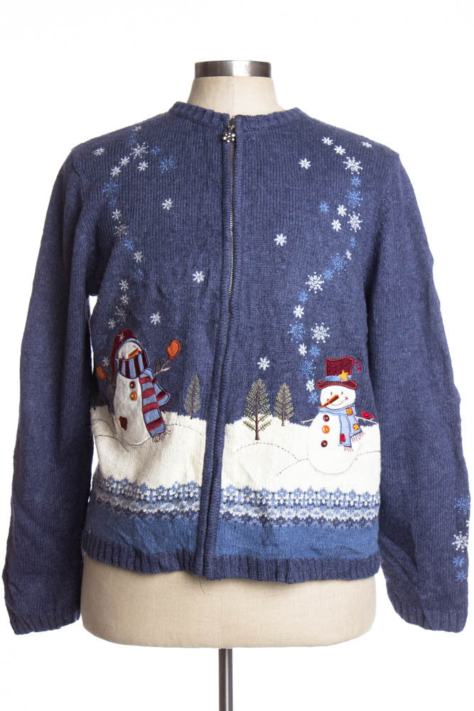 Blue Ugly Christmas Cardigan 34833