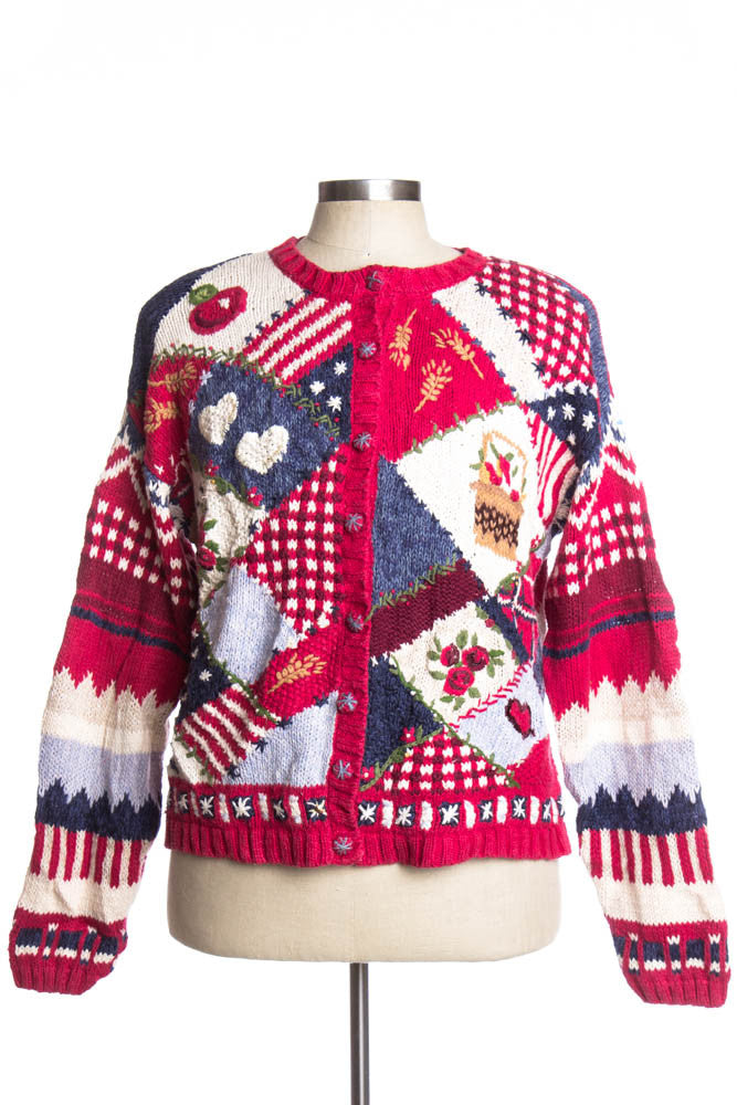 Multicolor Ugly Christmas Cardigan 34839