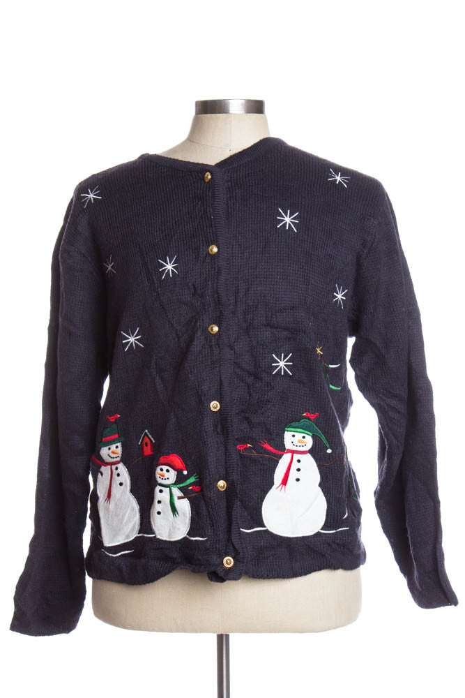 Black Ugly Christmas Cardigan 34860