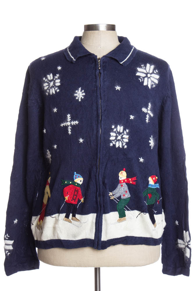 Blue Ugly Christmas Cardigan 34875