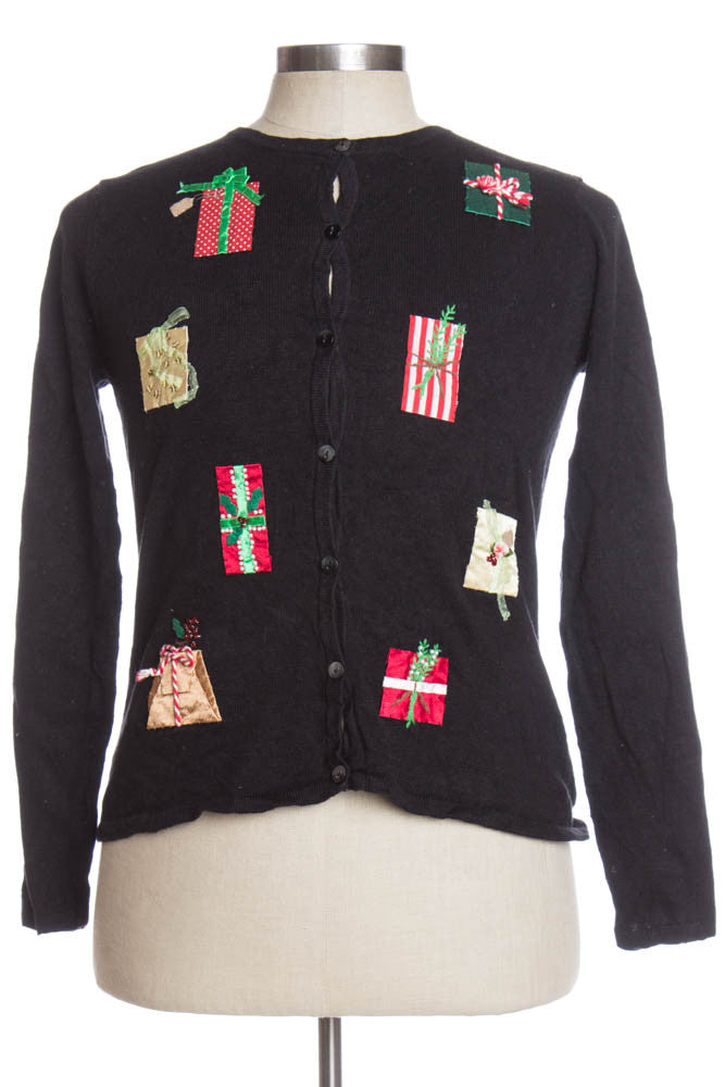 Black Ugly Christmas Cardigan 34907