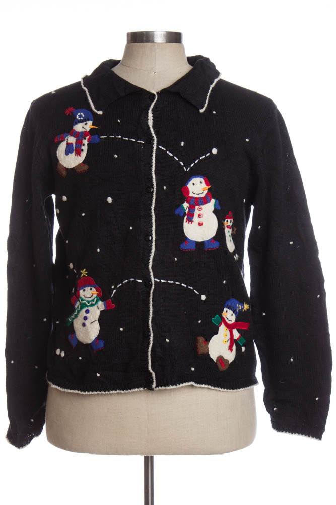 Black Ugly Christmas Cardigan 34940