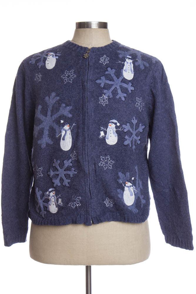 Blue Ugly Christmas Cardigan 34954