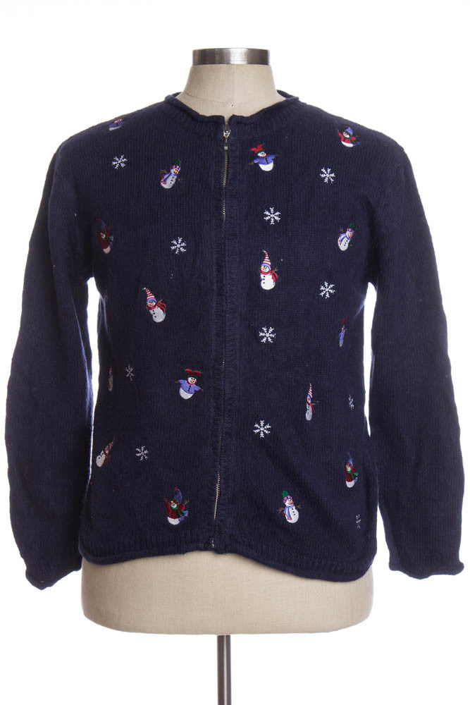 Blue Ugly Christmas Cardigan 34993