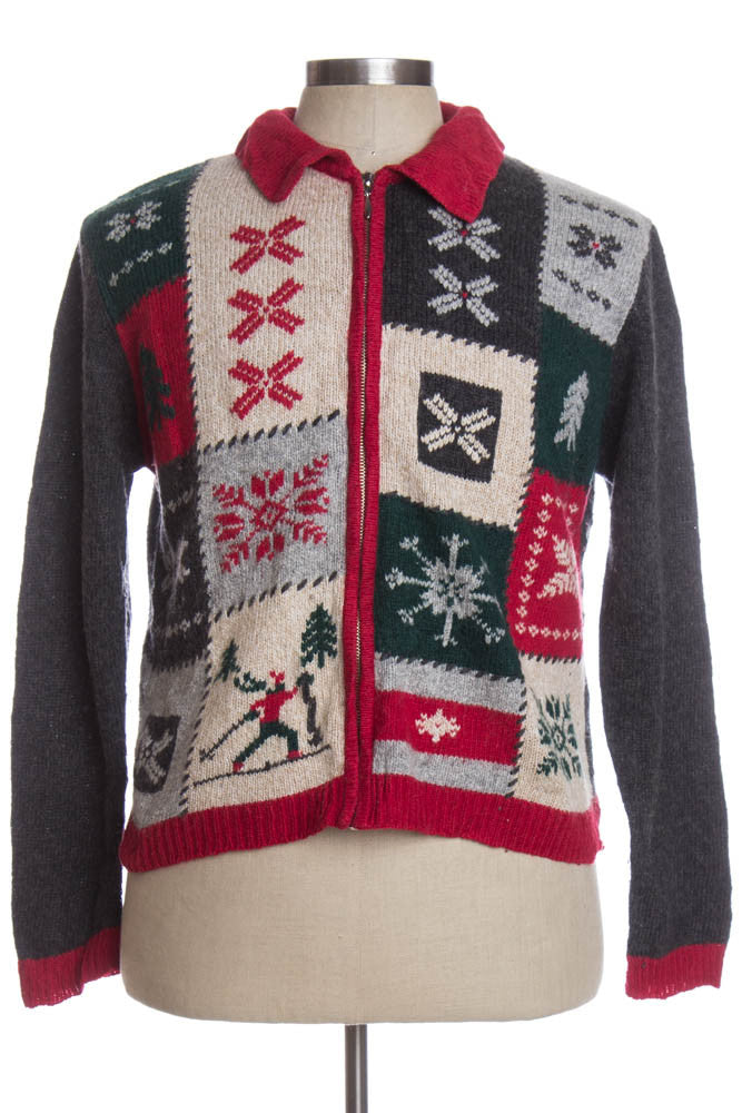 Multicolor Ugly Christmas Cardigan 35008