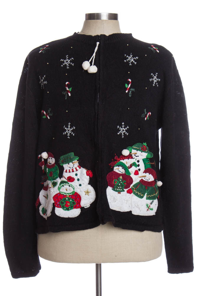 Black Ugly Christmas Cardigan 35032