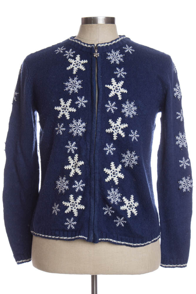Blue Ugly Christmas Cardigan 35081