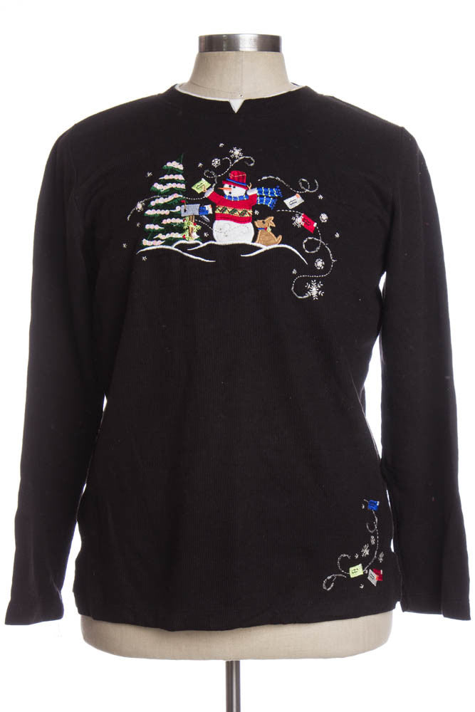 Black Ugly Christmas Pullover 35128