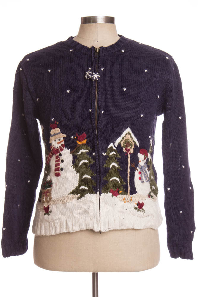 Blue Ugly Christmas Cardigan 35136