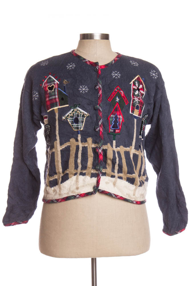 Blue Ugly Christmas Cardigan 35181