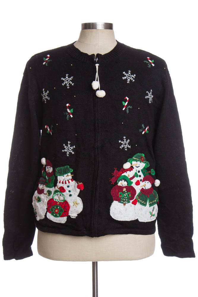 Black Ugly Christmas Cardigan 35228