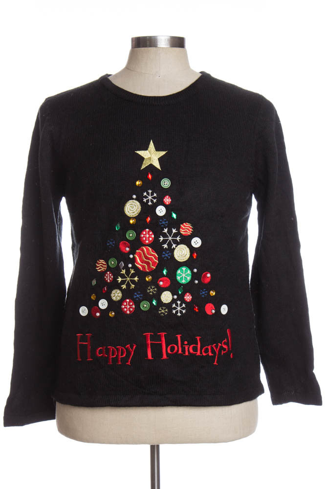 Black Ugly Christmas Pullover 35236