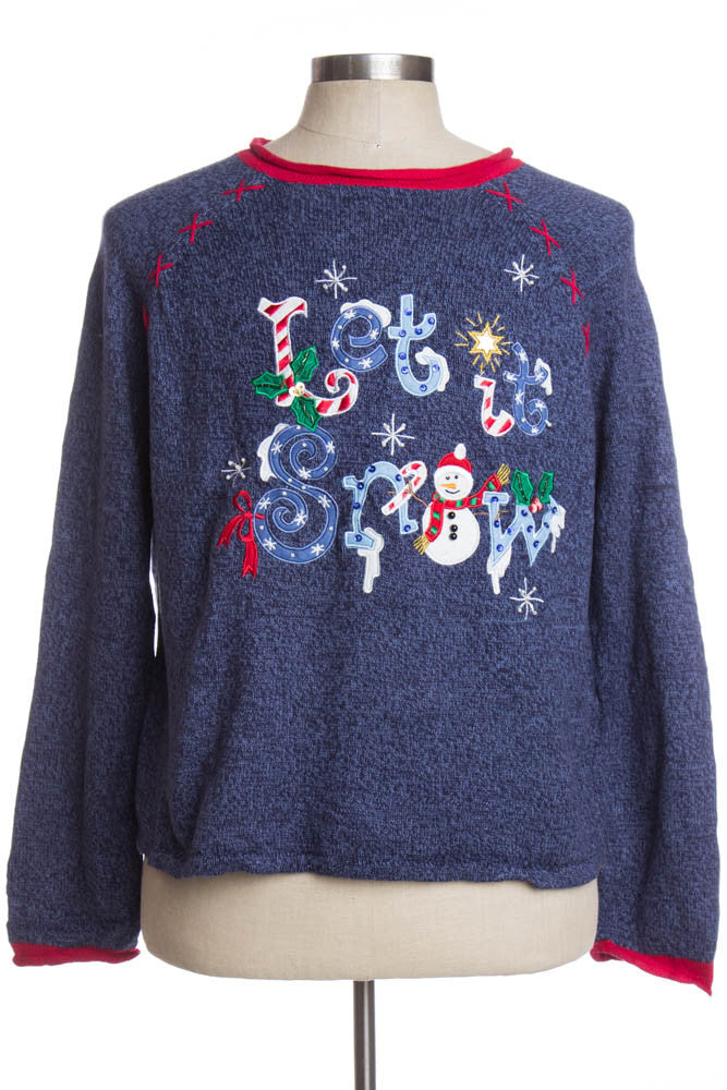 Blue Ugly Christmas Cardigan 35287