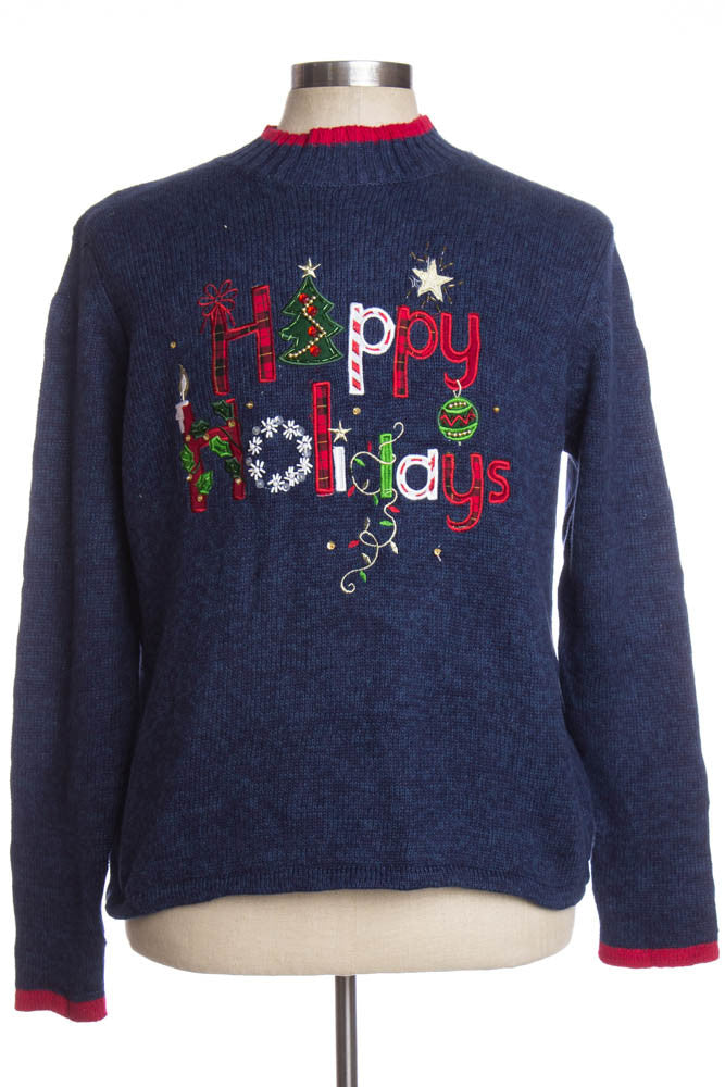 Blue Ugly Christmas Pullover 35321